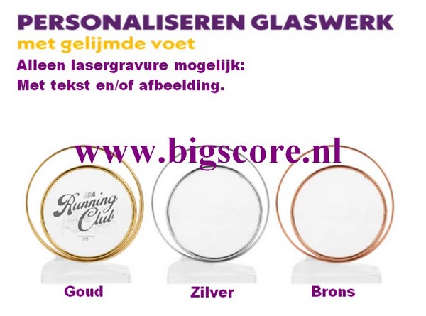 Lucy G-Z-B Crystalstandaard inclusief lasergraveren ontwerp